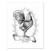 Franse Rooster Rubberstempel (Afrduk)