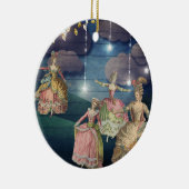 Franse royals dansend onder de lantaarns keramisch ornament (Rechts)