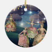 Franse royals dansend onder de lantaarns keramisch ornament (Achterkant)