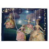 Franse royals dansend onder de lantaarns large cadeauzakje (Achterkant)