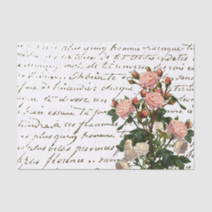 Franse roze roze roze rode tissuepapier