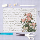 Franse roze roze roze rode  tissuepapier (Craft)