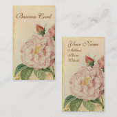 Franse  roze Visitekaartjes (Voorkant / Achterkant)