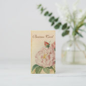 Franse  roze Visitekaartjes (Staand voorkant)