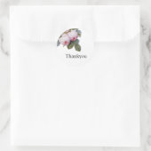 Franse rozen bruiloft bedankt Sticker (Tas)