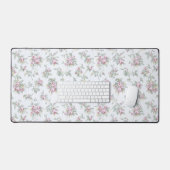 Franse Rozen en stripes Bureaumat (Keyboard & Muis)