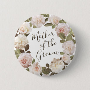 Franse Rozen Moeder van de Groom Button
