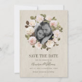  Franse Rozen sparen de Datum Kaart (Voorkant)