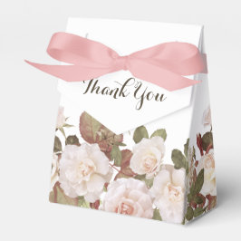Franse Rozen Wedding Favor Box Bedankdoosjes