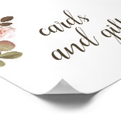  Franse Rozen Wedding Favor Sign Poster (Hoek)