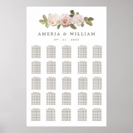 Franse Rozen Wedding XL-zitplaats Poster