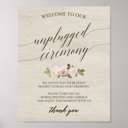 Franse Rozen zonder stopcontact Poster (Voorkant)