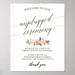 Franse Rozen zonder stopcontact Poster