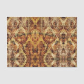 Franse rustieke herfst Herfst bruin Damask Tissuepapier (Voorkant)