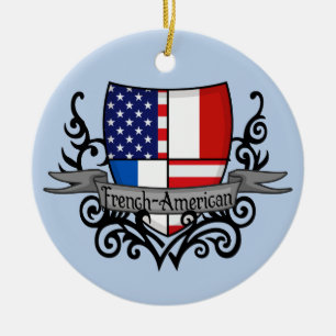 Franse Scheepsvlag Keramisch Ornament