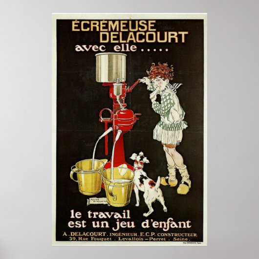  Franse scheidingsmachine AD Poster (Voorkant)