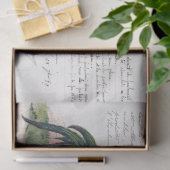 Franse Script Hen Chicken Farmhouse Decoupage Tissuepapier (Geschenk)