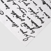 Franse Script  Letter Botany Decoupage Tissuepapier (Detail)