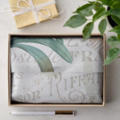  Franse Script Natuur Flower Bird Mushroom Tissuepapier (Geschenk)