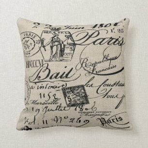 Franse Script Pillow Kussen