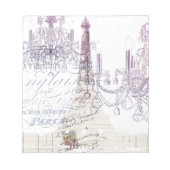 franse scriptkroeskroes parijs eiffeltoren notitieblok (Voorkant)