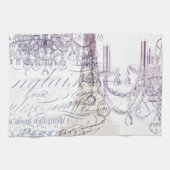 franse scriptkroeskroes parijs eiffeltoren theedoek (Horizontaal)