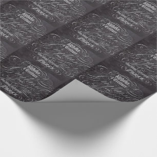 Franse scripts in het Parijse landkarton Cadeaupapier