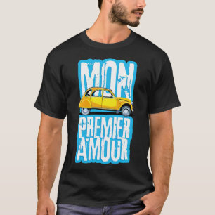 Franse sektewagen Duck 2cv botboxer T-shirt