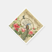Franse Shabby Chic Peacock Servetten (Hoek)
