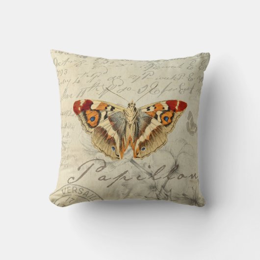 franse shabby chic  vlinderkussen . kussen (Voorkant)