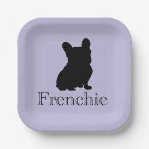Franse silhouet papieren bordje