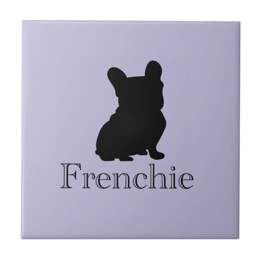 Franse silhouet tegeltje (Voorkant)