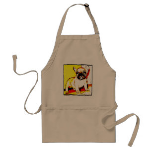 Franse snuitpuppy apron standaard schort