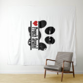 Franse Spaniel Hond Poot Print Wandkleed (In Situ (horizontaal))