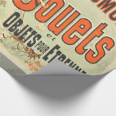 Franse Speelgoed Joets Vrienden Vintage Poster Cadeaupapier (Hoek)