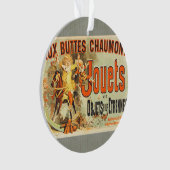 Franse Speelgoed Joets Vrienden Vintage Poster Ornament (voorkant)