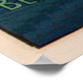 Franse Sponge Advertisement Mermaid Poster (Hoek)