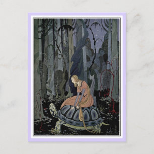 Franse sprookjes: Blondine en Bonne-Biche Briefkaart