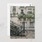 Franse stad Bike Briefkaart (Voorkant / Achterkant)