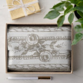 Franse stad Names Floral Roos Border  Craft Tissuepapier (Geschenk)