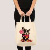 Franse stierenhond en Snoep Tote Bag (Voorkant (product))