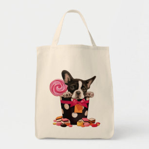 Franse stierenhond en Snoep Tote Bag