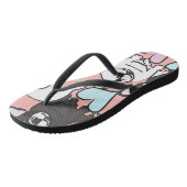 franse stierenhonden teenslippers (Schuin)