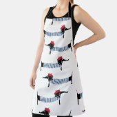 Franse stijl hond, cartoon. schort (Insitu)