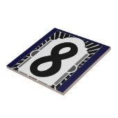 Franse stijl huisnummers 2 tegeltje (Zijkant)