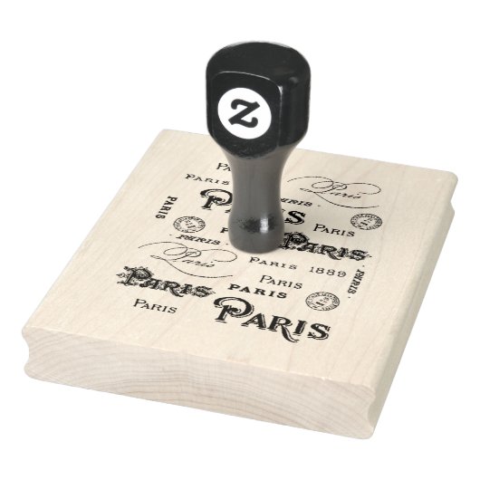 Franse tekentypografie in Parijs Rubberstempel (Stempel)