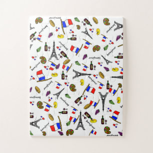 Franse thematische onmogelijke legpuzzel