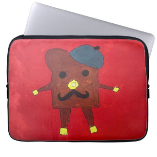 Franse toast computerhoes laptop sleeve