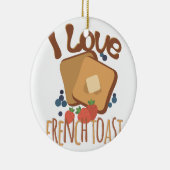Franse Toast Keramisch Ornament (Rechts)