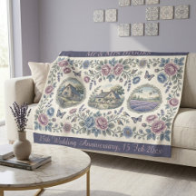 Franse Toile Cottage Bloemige Huwelijksverjaardag